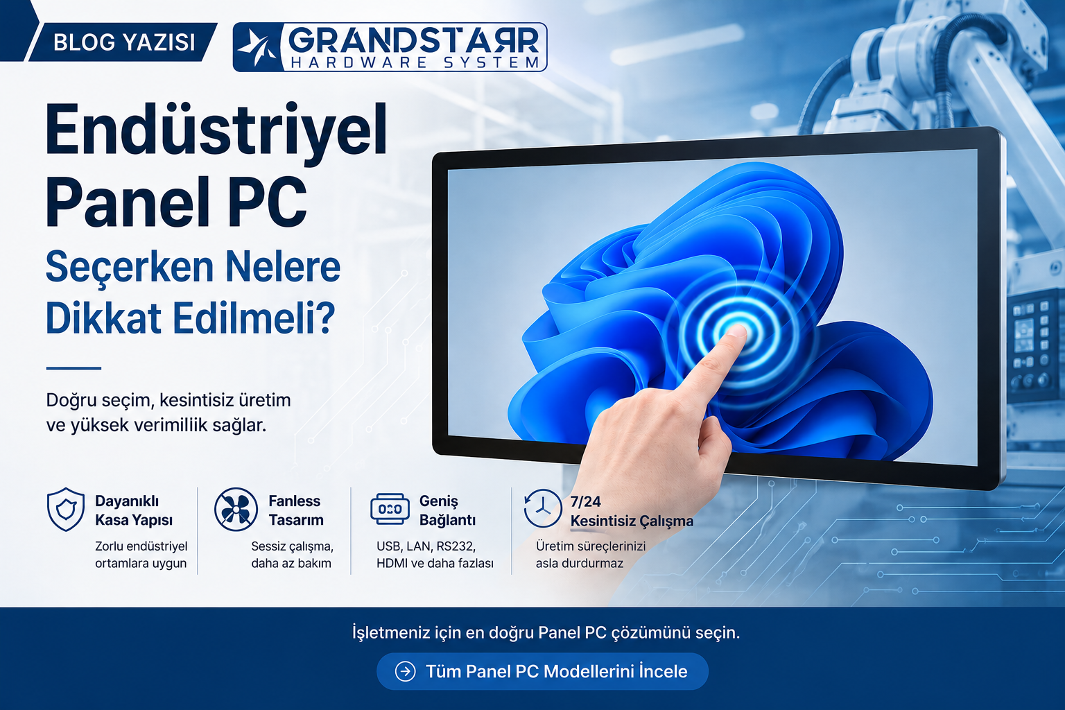 Endüstriyel Panel PC Seçerken Nelere Dikkat Edilmeli? 2026 Rehberi